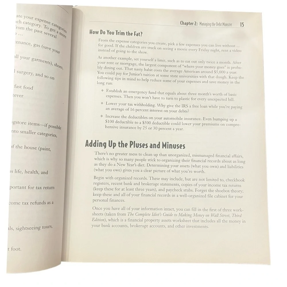Complete idiots guide Managing your Money fourth edition